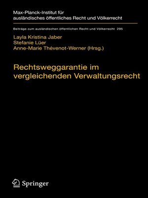cover image of Rechtsweggarantie im vergleichenden Verwaltungsrecht
